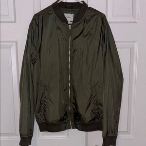 Olive Green Bomber Jacket